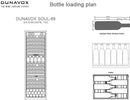 Dunavox Built In Wine Cooler DX-89-246TB - Black Glass