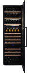 Dunavox Built In Wine Cooler DX-89-246TB - Black Glass