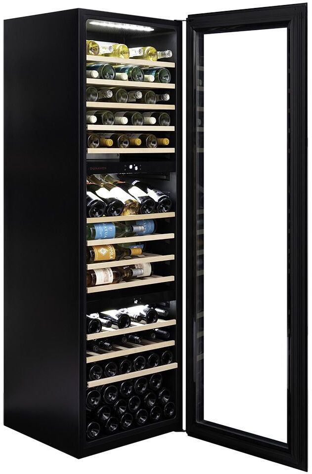 Dunavox Built In Wine Cooler DX-89-246TB - Black Glass