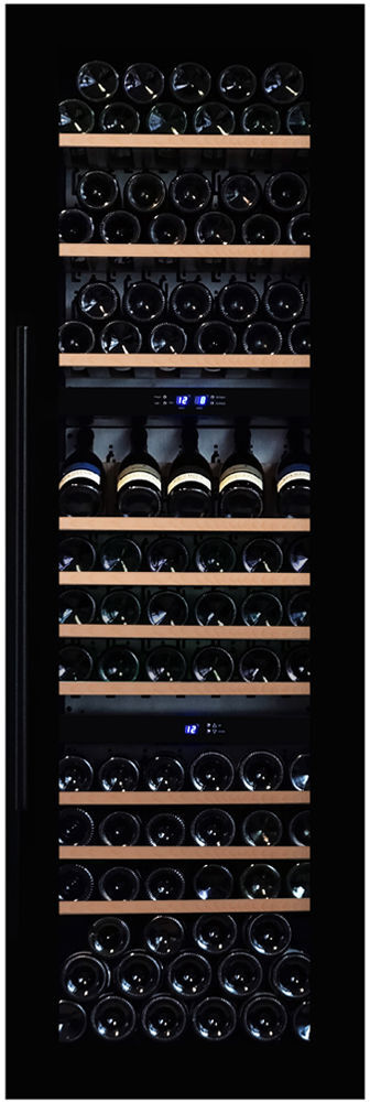 Dunavox Built In Wine Cooler DX-89-246TB - Black Glass