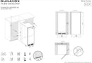 Dunavox Built In Wine Cooler DX-94-270DBK - Black