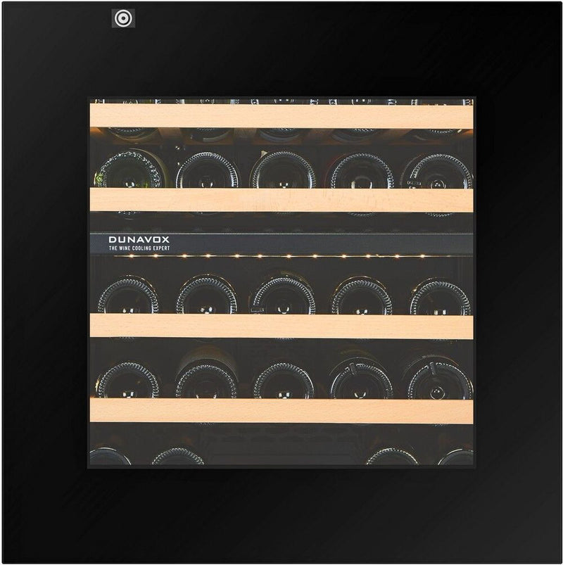 Dunavox Built In Wine Cooler DXB-26-69DB-TO - Black Glass