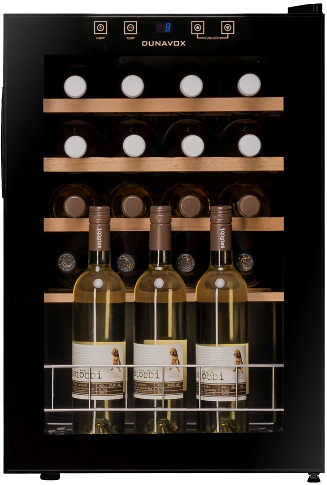Dunavox Freestanding Wine Cooler DXFH-20-62 - Black