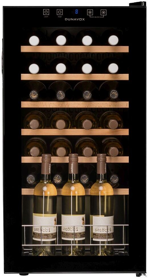 Dunavox Freestanding Wine Cooler DXFH-28-88 - Black