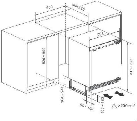 Hisense Built In Larder Fridge RUL178D4AWE - Fully Integrated