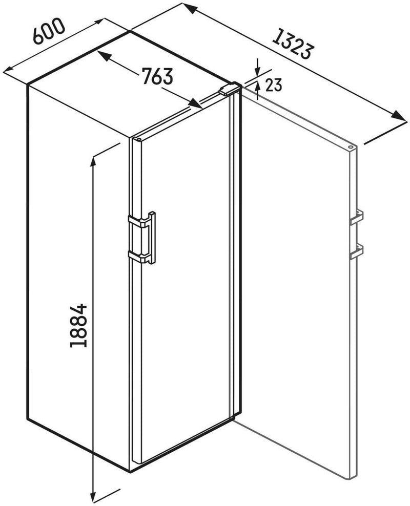 Liebherr Freestanding Wine Cooler WSBLI5231 - Black